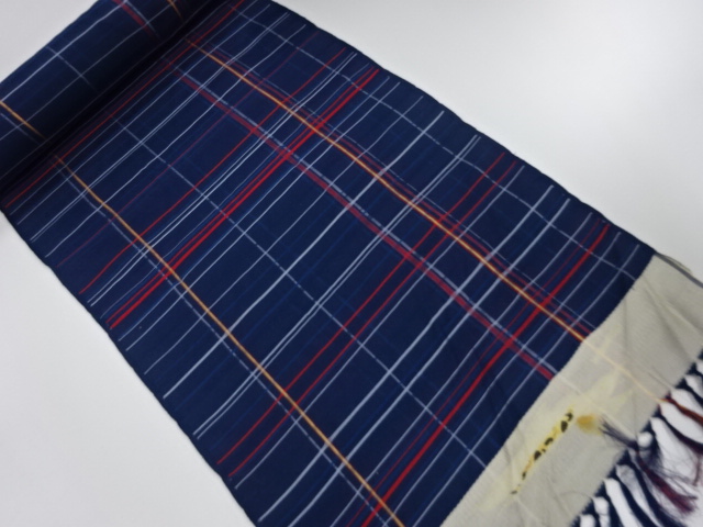 アンティーク　正絹　紬　着尺反物